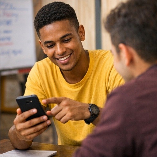 East African youth in digital skills training workshop